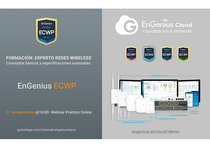 foto 27 de septiembre a las 16 horas. EnGenius impartirá un webinar sobre certificación ECWP de experto en redes wireless.